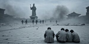 광화문 광장으로 인민군대가 들어오고 서울시민들을 잔인하게 지지 밟습니다